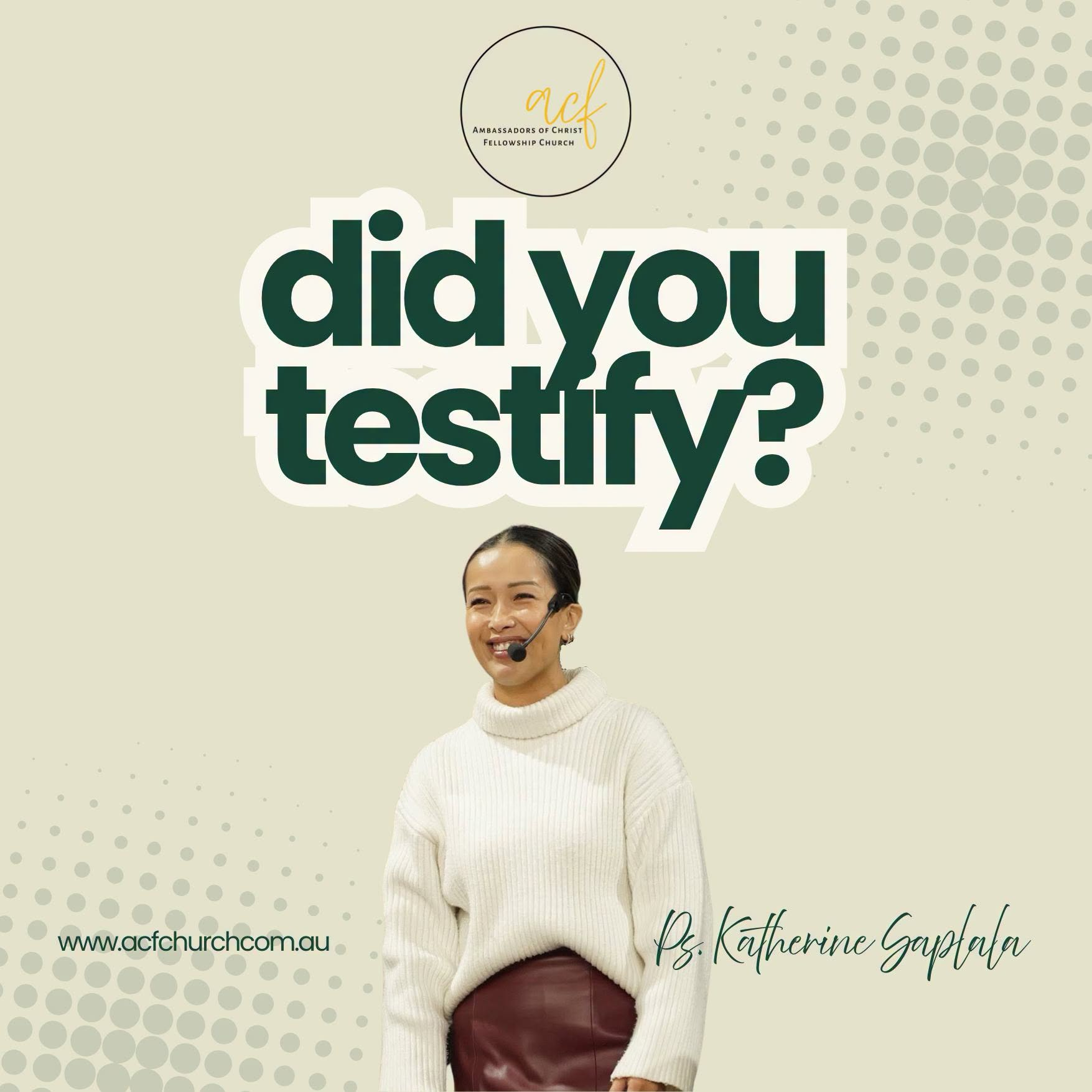 Did You Testify?
